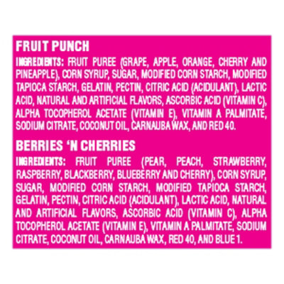 Welch's Berries 'N Cherries & Fruit Punch Combo  Fruit Snacks - 17.6 Oz - Image 5