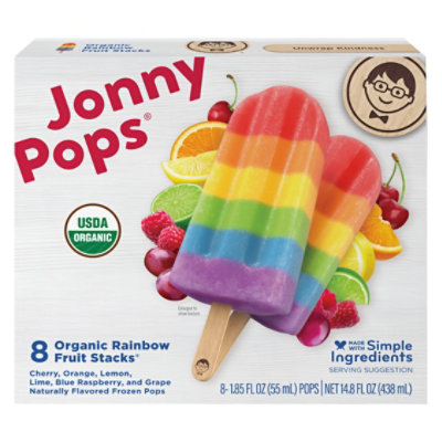 JonnyPops Organic Rainbow Popsicle - 14.8 Fl. Oz. - Image 2