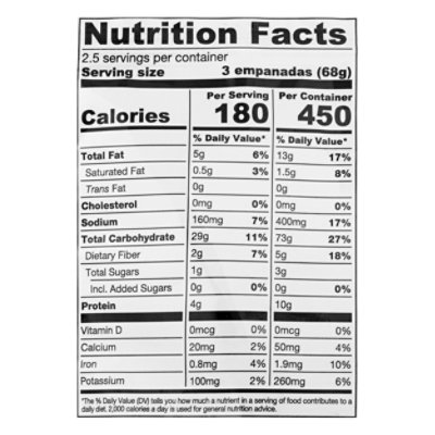 Maspanadas Empanadas Veggie Mini - 7.5 Oz - Image 4