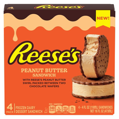 Reese's Frozen Dairy Dessert Sandwich Peanut Butter - 4 Oz. - Image 3