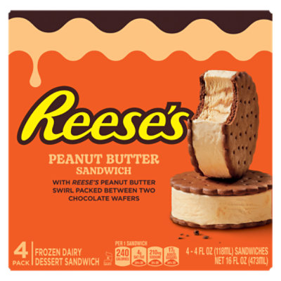 Reese's Frozen Dairy Dessert Sandwich Peanut Butter - 4 Oz. - Image 2