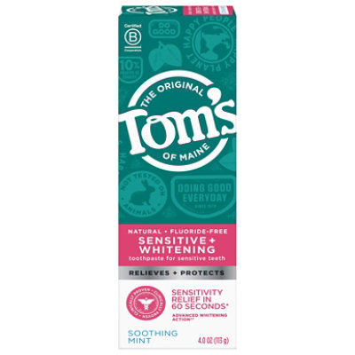 Toms Sensitive Toothpaste Soothing Mint Ac - 4 OZ - Image 3