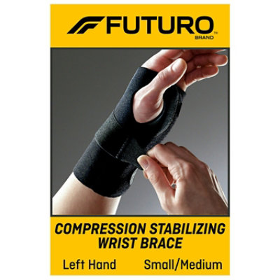 Futuro Compression Stabilizing Wrist Brace Left Hand Small Medium - Each - Image 1