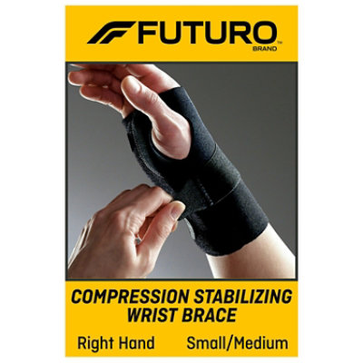 Futuro Compression Stabilizing Wrist Brace Right Hand Small Medium - Each - Image 1