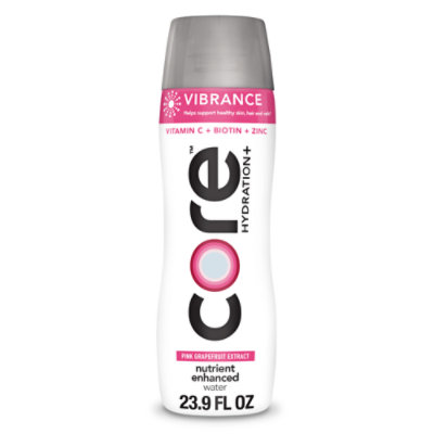 CORE Hydration+ Vibrance Pink Grapefruit Extract Nutrient Enhanced Water Bottle - 23.9 Fl. Oz. - Image 1