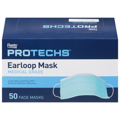 Flents Medical Earloop Mask PPE -  50 Count - Image 1