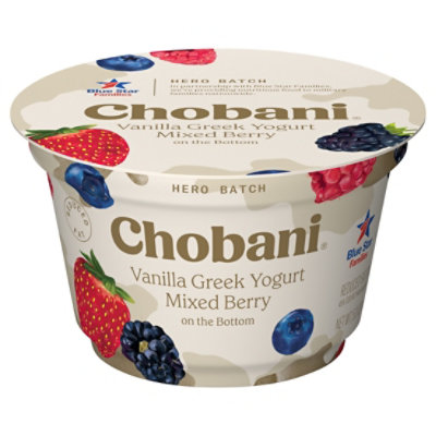 Chobani Hero Batch Low Fat Vanilla Greek Yogurt With Mixed Berry On The Bottom - 5.3 Oz - Image 3