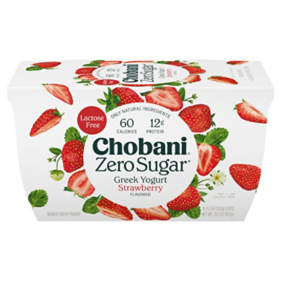 Chobani With Zero Sugar Strawberry Yogurt - 4-21.2 Oz - Image 3