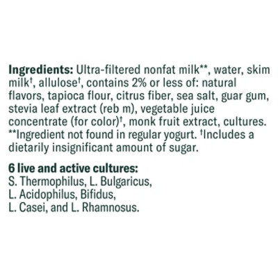 Chobani With Zero Sugar Strawberry Yogurt - 4-21.2 Oz - Image 4