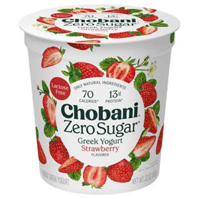 Chobani With Zero Sugar Strawb Yogurt - 32 Oz - Image 3