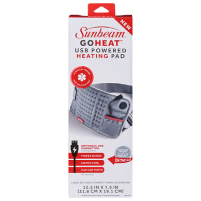 Sunbeam Go Heat Usb Powered Heat Pad EA albertsons