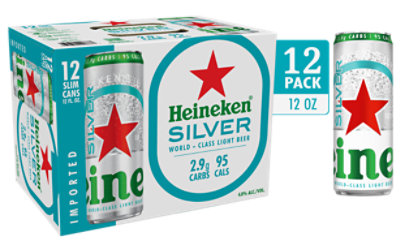 Heineken Silver In Cans - 12-12 Fl. Oz. - Image 1