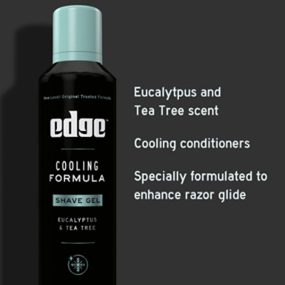 Edge Cooling Eucalyptus & Tea Tree Shave Gel - 7 Oz - Image 3