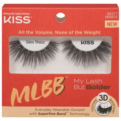 Kiss Press On Lash My Lash But Bolder 3d Faux Mnk Em - Each - Image 3