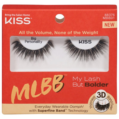 Kiss Press On Lash My Lash But Bolder 3d Faux Mnk Nb - Each - Image 3