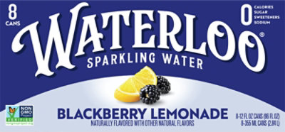 Waterloo Blackberry Lemonade Sparkling Water - 8-12 Fl. Oz. - Image 5