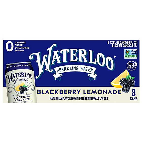 Waterloo Blackberry Lemonade - 8-12 FZ