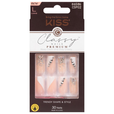 Kiss Press On Premium Gorgeous Classy Nails - Each - Image 3