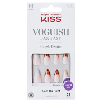 Kiss Press On Voguish Fantasy French Cha Nail - Each - Image 3