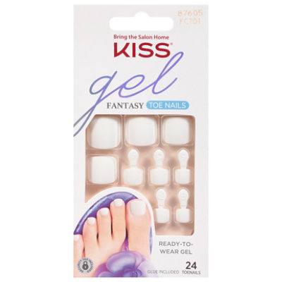 Kiss Press On Gel Fantasy Toenail Classic Nails - Each - Image 3