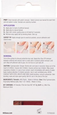 Kiss Press On Gel Fantasy Toenail Classic Nails - Each - Image 5