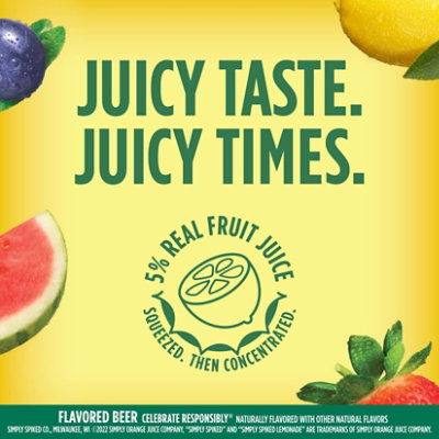 Simply Spiked Signature Lemonade 5% ABV Cans - 6-12 Fl. Oz. - Image 2
