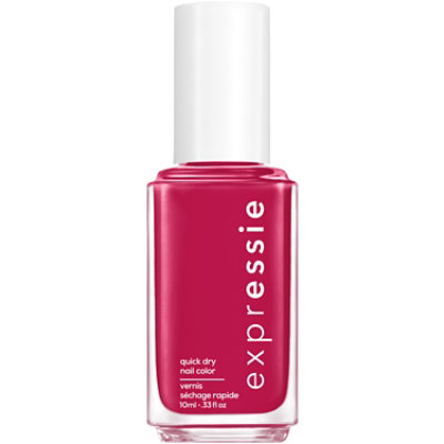 essie expressie quickdry nail polish vegan formula berry red Spray It To Say It - 0.33 Fl. Oz. - Image 1