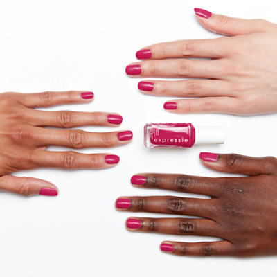 essie expressie quickdry nail polish vegan formula berry red Spray It To Say It - 0.33 Fl. Oz. - Image 2