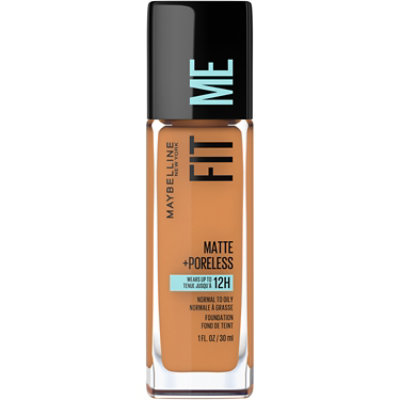 Maybelline Fit Me Matte + Poreless Liquid Foundation Makeup Warm Sun - 1 Fl. Oz. - Image 3
