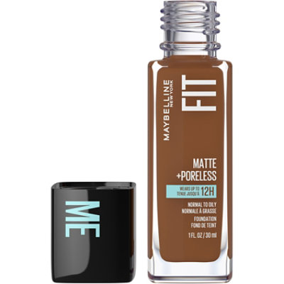 Maybelline Fit Me Matte + Poreless Liquid Foundation Makeup Deep Bronze - 1 Fl. Oz. - Image 1