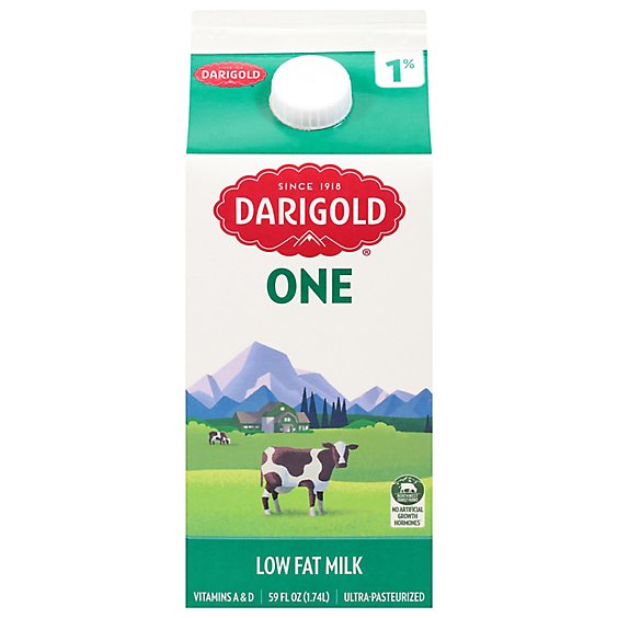 Darigold 1% Low Fat Milk Ultra-pasteurized - 59 FZ