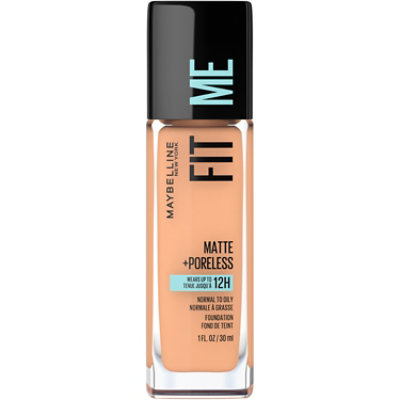 Maybelline Fit Me Matte + Poreless Liquid Foundation Makeup Classic Beige - 1 Fl. Oz. - Image 1