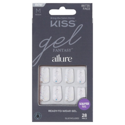 Kiss Press On Gel Fantasy Allure Dazzling Nails - Each - Image 3