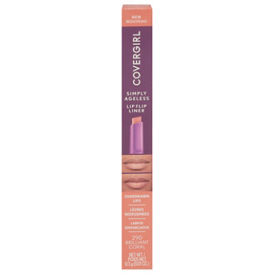 CoverGirl Simply Ageless Brilliant Coral Lip Liner - 0.01 Oz - Image 3