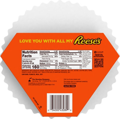 Reese's Milk Chocolate Peanut Butter Cups Valentine's Candy Gift Box - 6.6 Oz - Image 6