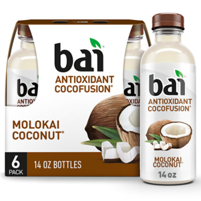 Bai Cocofusions Molokai Coconut Antioxidant Infused Beverage Bottles Pack - 6-14 Fl. Oz. - Image 1
