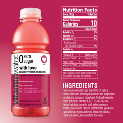 Vitaminwater With Love Zero Sugar - 20 FZ - Image 5