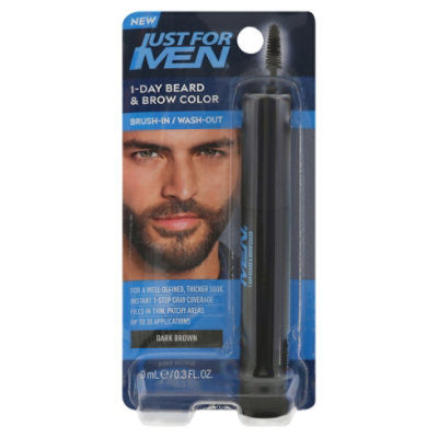 Just For Men 1-day Beard & Brow Color Dark Brown - 0.3 FZ
