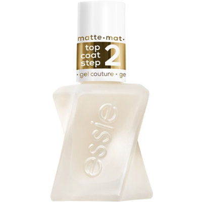 gel couture by essie gel-like nail polish vegan clear matte top coat - 0.46 Fl. Oz. - Image 3