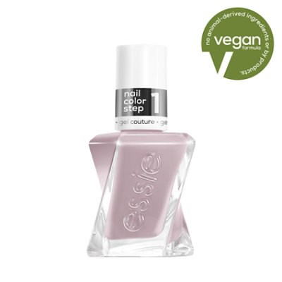 gel couture by essie gel-like nail polish vegan gray tassel free - 0.46 Fl. Oz. - Image 1