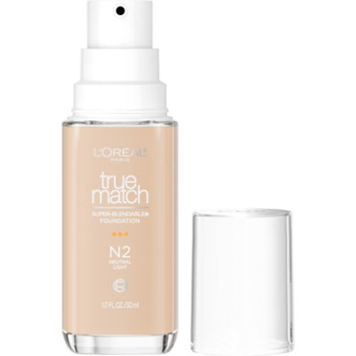 L'Oreal Paris True Match Medium Coverage N2 Light Super Blendable Foundation - 1 Oz - Image 1