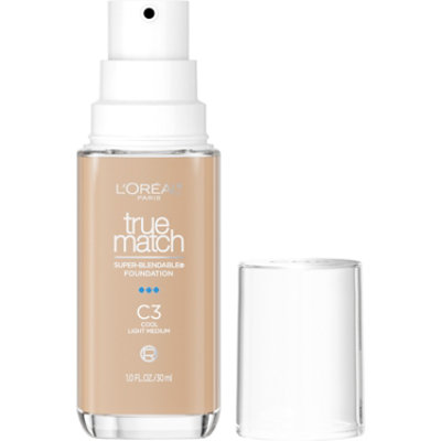 L'Oreal Paris True Match C3 Light Medium Coverage Super Blendable Foundation - 1 Oz - Image 1