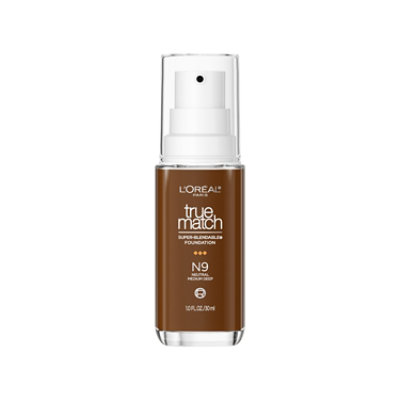 L'Oreal Paris True Match N9 Deep Medium Coverage Super Blendable Foundation - 1 Oz - Image 1