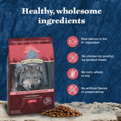 Blue Buffalo Wilderness Adult High-Protein Dry Dog Food Natural Salmon & Wholesome Grains - 24 Lb - Image 6