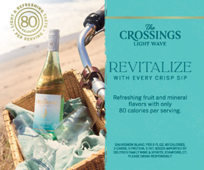 The Crossings Light Wave Sauvignon Blanc Wine - 750 ML - Image 2