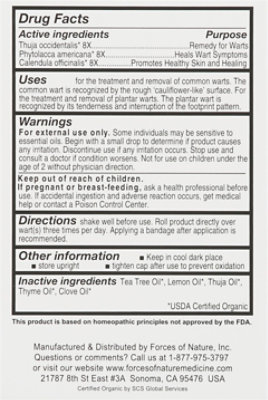 Forces Of Nature Extra Strength Wart Control Organic - 4 Ml - Image 5