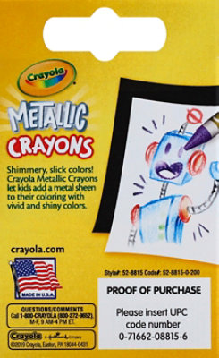 Crayola Metallic Crayons - 24 Count - Image 3