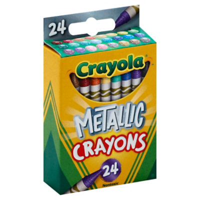 Crayola Metallic Crayons - 24 Count - Image 1