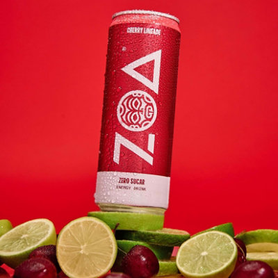 Zoa Zero Sugar Cherry Limeade - 12 Fl. Oz. - Image 2