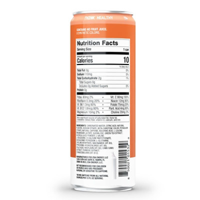 Zoa Zero Sugar Wild Orange - 12 Fl. Oz. - Image 1